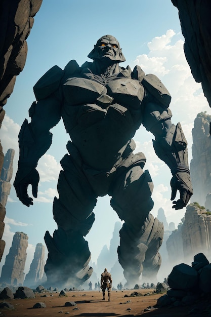 Colossal golem de pedra