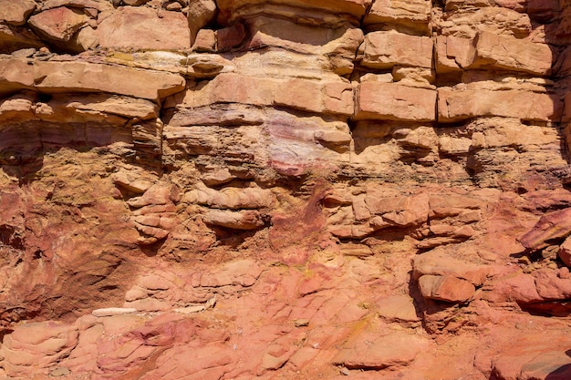 Coloured Canyon ist eine Felsformation auf der Halbinsel Süd-Sinai Ägypten Wüstenfelsen von bunten