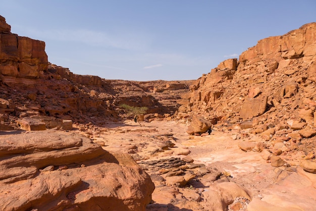 Coloured Canyon ist eine Felsformation auf der Halbinsel Süd-Sinai Ägypten Wüstenfelsen von bunten