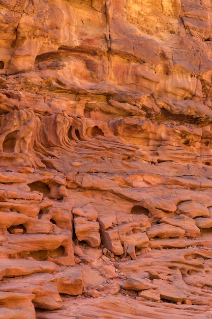 Coloured Canyon ist eine Felsformation auf der Halbinsel Südsinai Ägypten Wüstenfelsen aus buntem Sandsteinhintergrund