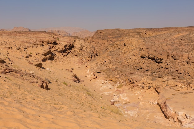 Coloured Canyon ist eine Felsformation auf Süd-Sinai-Ägypten-Wüstenfelsen aus buntem Sandstein