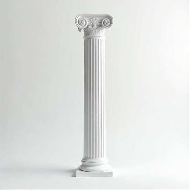 Columna iónica blanca