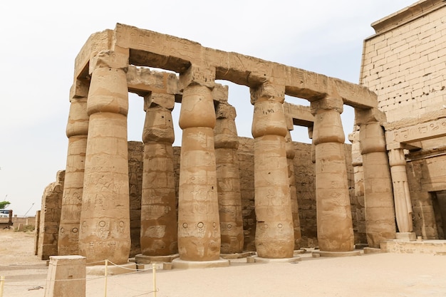 Columnas en el Templo de Luxor Luxor Egipto