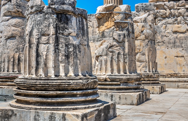 Colunas do templo de Apolo em Didyma, Turquia