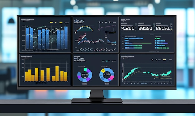 Foto com painel dinâmico de crm