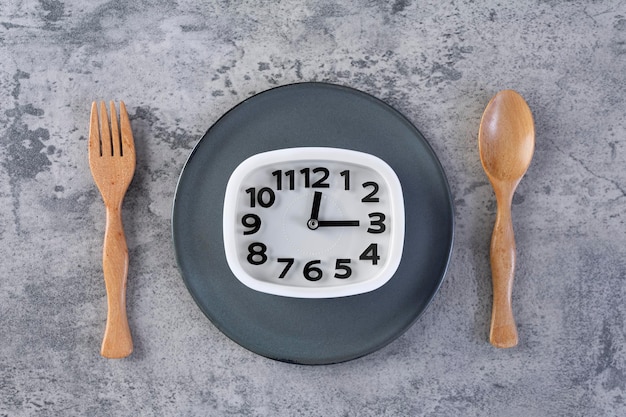 Foto coma el concepto de alimentación saludable a la hora de comer