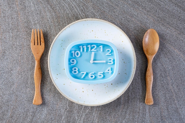 Foto coma el concepto de alimentación saludable a la hora de comer