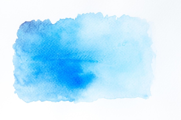 Foto combinação de cor gradiente de traço de tinta aquarela azul no uso de papel de desenho como plano de fundo