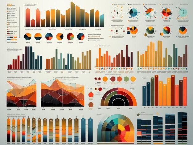 combinación de datos de gráficos de colores