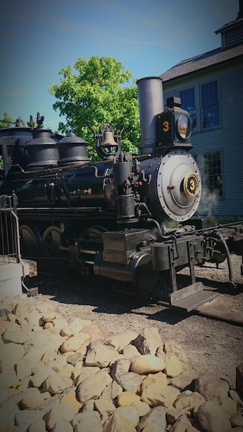 Foto comboio antigo exibido no museu henry ford