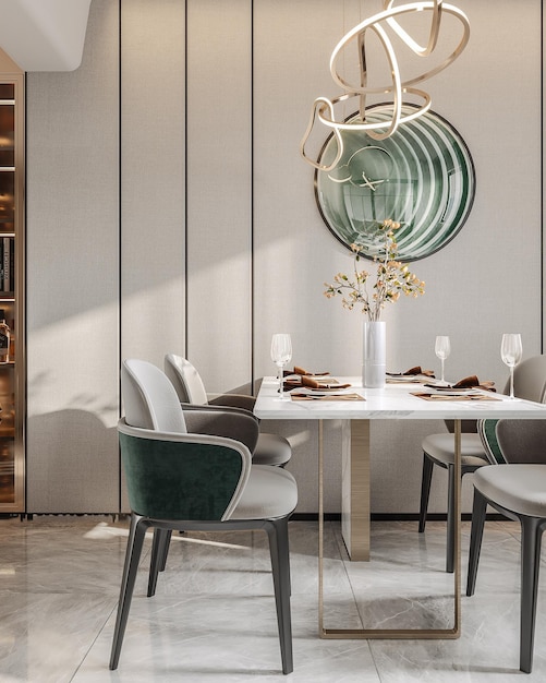 Comedor moderno y minimalista