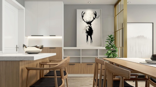 Comedor moderno y minimalista