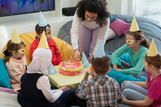 comemoração de aniversário infância