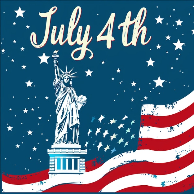 Comemorações do Dia da Independência dos Estados Unidos em 4 de julho em homenagem à terra dos livres