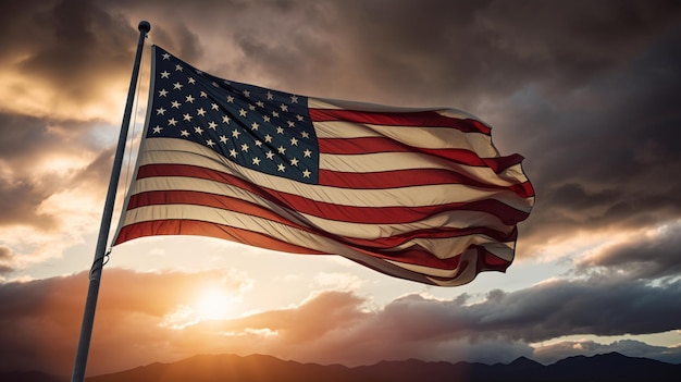 Comemorações do Dia da Independência dos Estados Unidos em 4 de julho em homenagem à terra dos livres