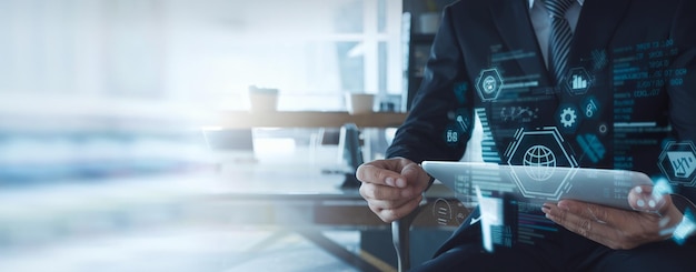 Comercio digital concepto de venta en línea Promoción de productos o servicios a través del digital