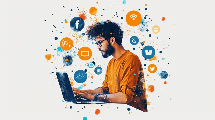 Comercio digital con el portátil