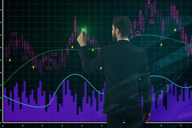 Comercio de inversión y concepto de acciones.