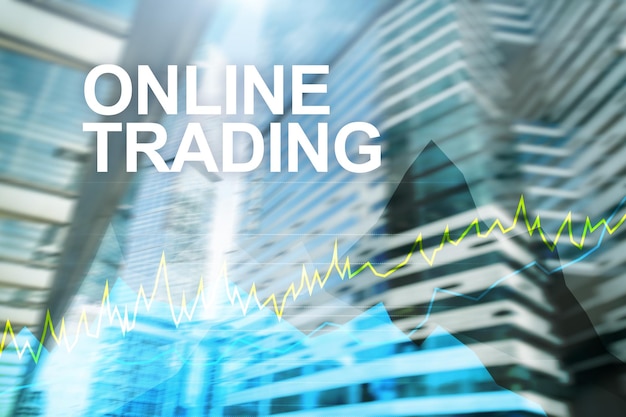 Comercio en línea Forex Inversión y concepto de mercado financiero