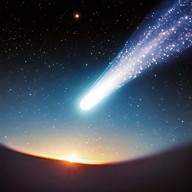 Cometa Super Brilhante à Noite