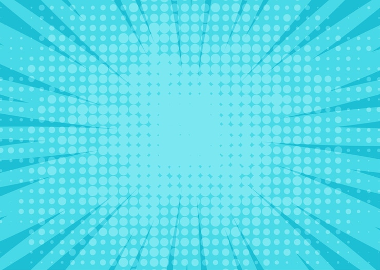 Foto comic-blauer hintergrund.