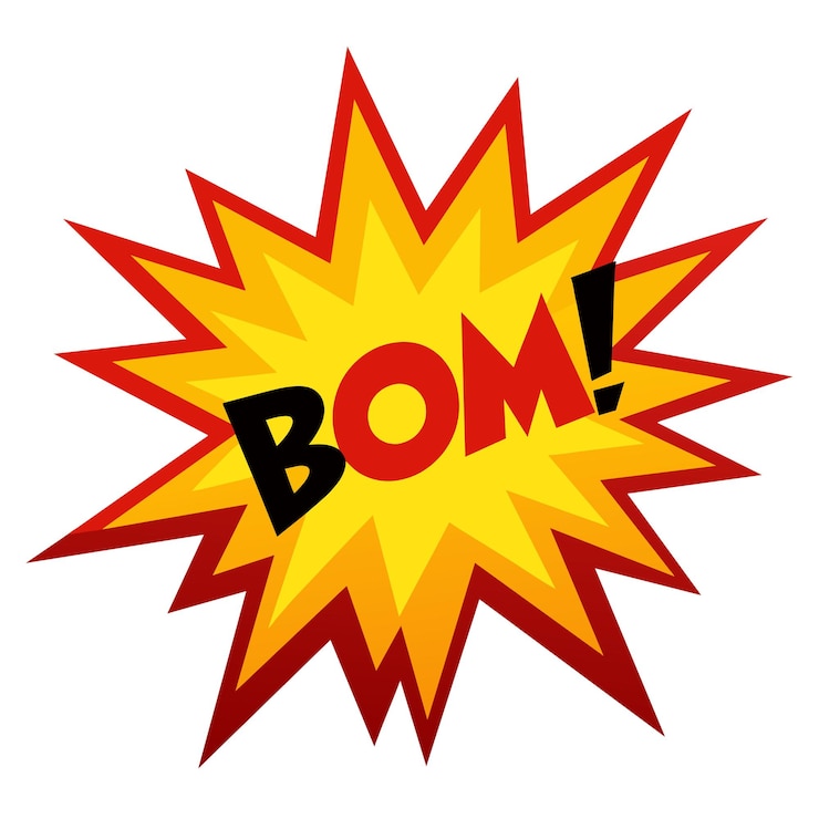 Foto comic-boom-splash-vektorillustration