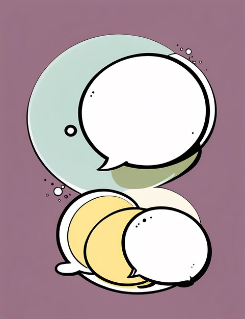Comic-Sprachblasen, Sprachblasen mit Dialog