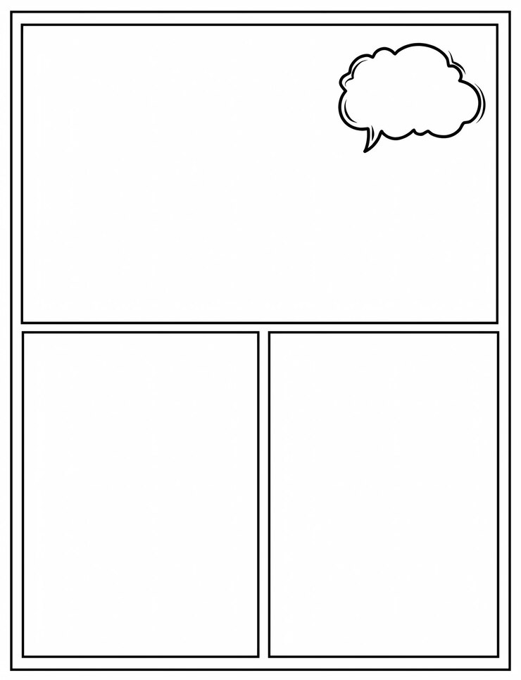 Foto comic-strip-vorlage
