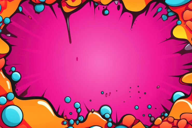 Foto comics poison melt splash border effect backgrounds padrão abstrato