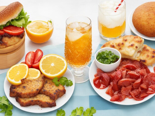 Foto comida y bebida imágenes de fondo colecciones de papeles de pared lindos ai generados