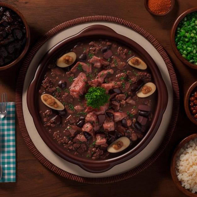 Comida brasileña de feijoada