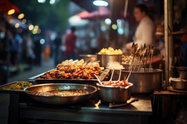 Comida de calle asiática