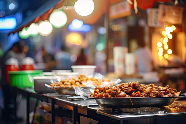 Comida de calle asiática