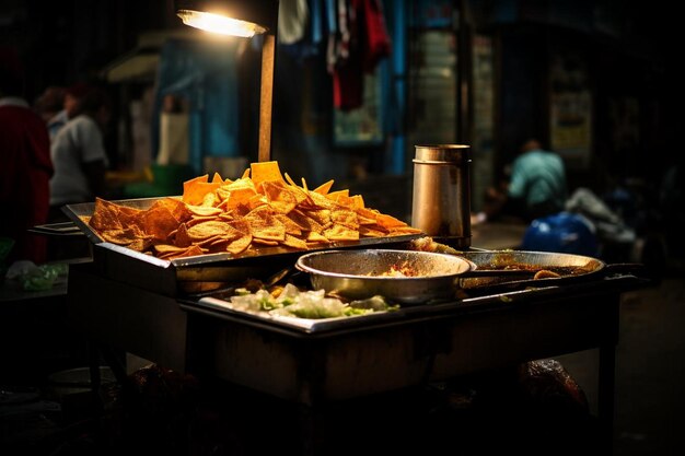 Foto comida de calle mexicana