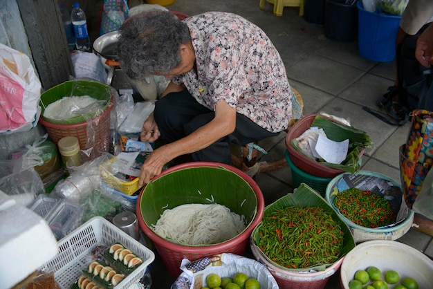 Comida callejera en Bangkok