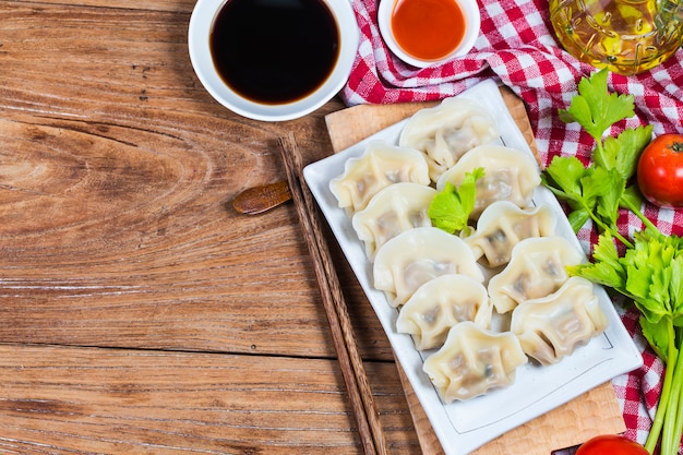 Comida china de año nuevo Jiaozi