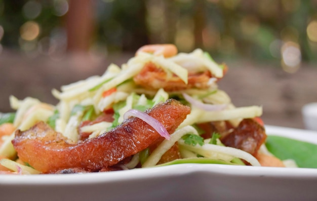 Comida cozinha tailandesa deliciosa