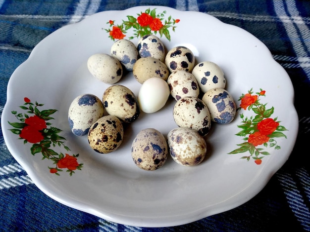 Comida culinária indonésia de ovos de codorna escalfados