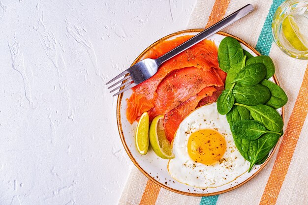 Comida de dieta cetogênica, conceito de refeição saudável