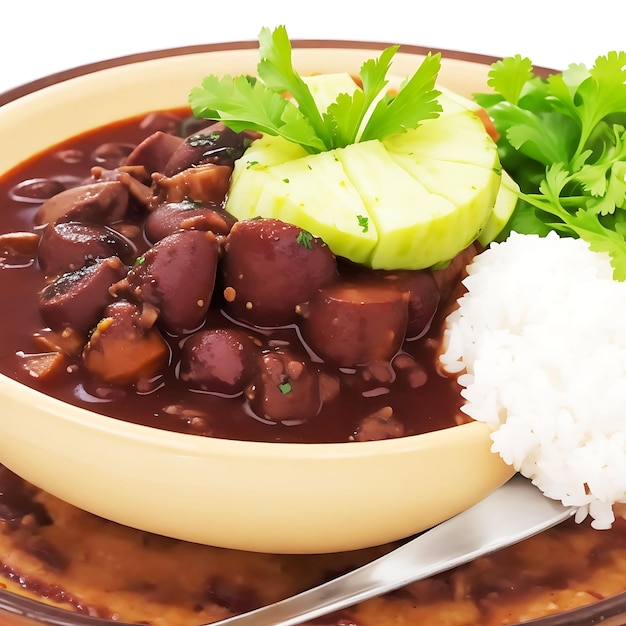 Foto comida de feijoada brasileira