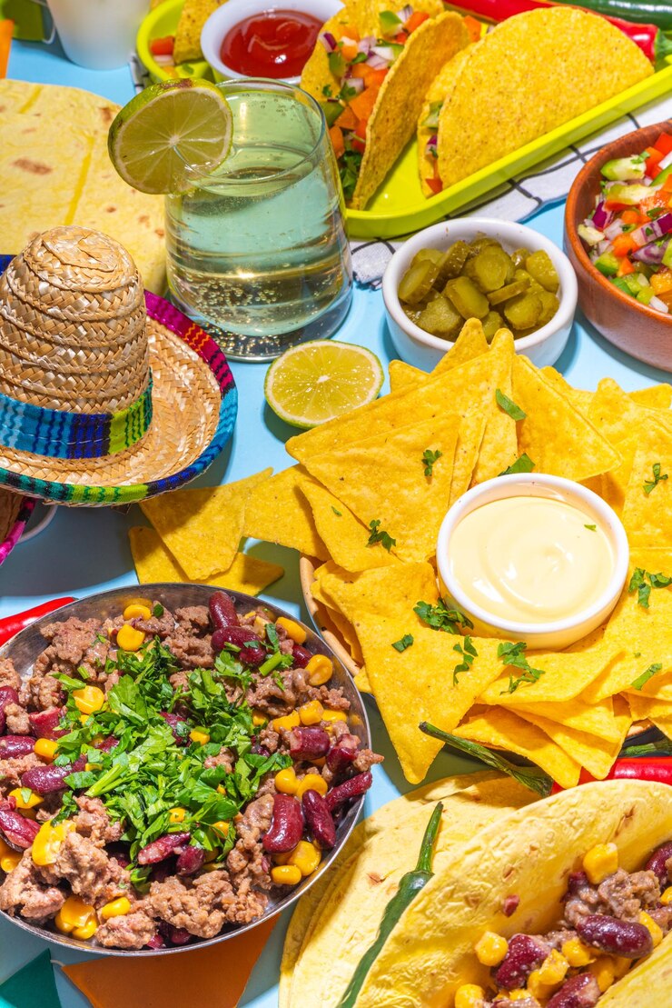 Comida de festa cinco de maio