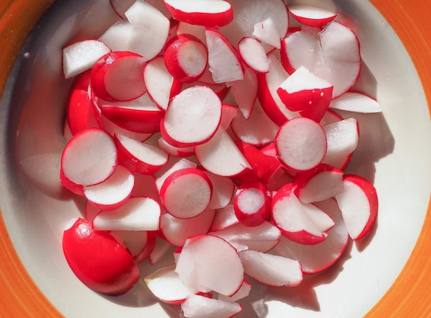 Comida de legumes de rabanete