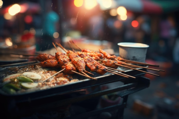 Comida de rua asiática