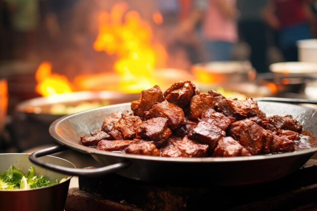 Comida de rua asiática