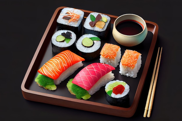 Comida de sushi japonesa