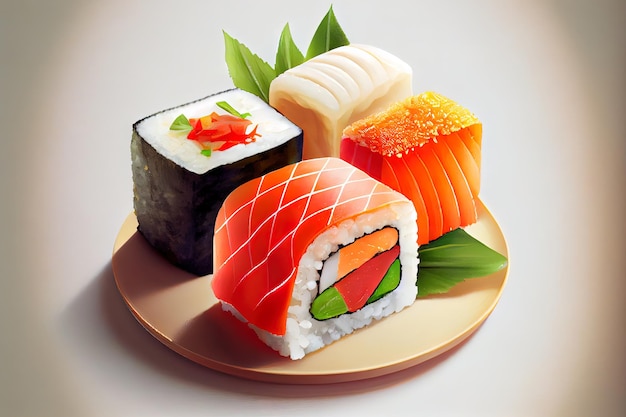 Comida de sushi japonesa