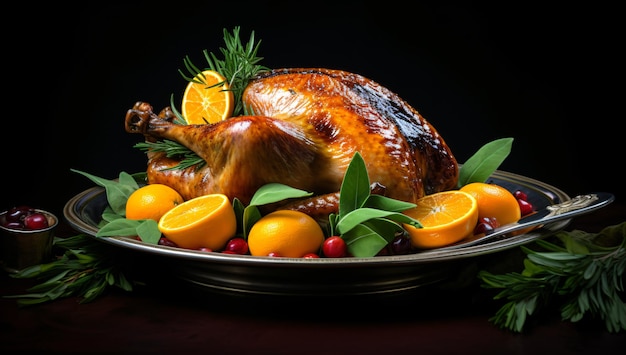 Comida deliciosa de Acción de Gracias Comida de pavo