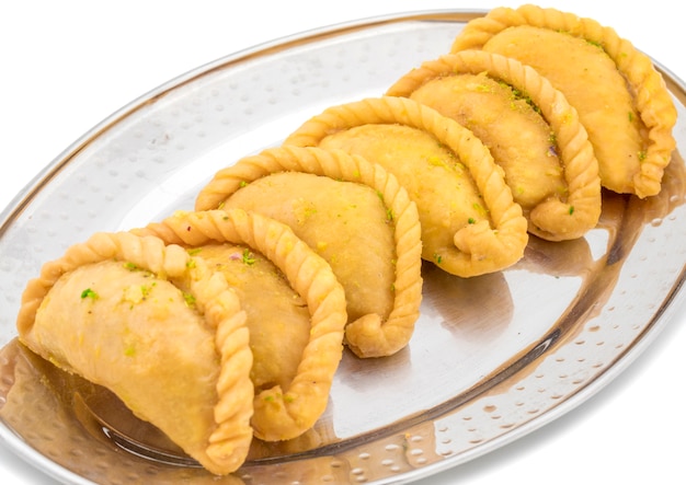 Comida doce indiana gujiya