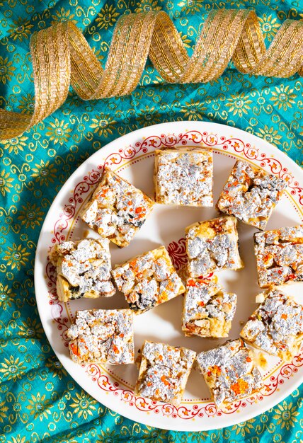 Comida Doce Indiana Sem Açúcar Frutos Secos