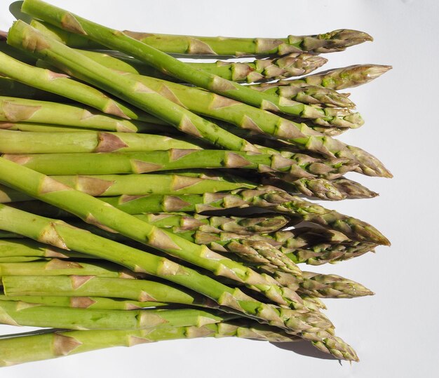 Comida de espárragos verdes